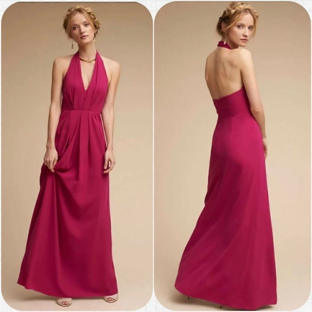 BHLDN Jill Stuart Rasa Elegant Pink Maxi Dress Gown Women’s Size 2 Sleeveless